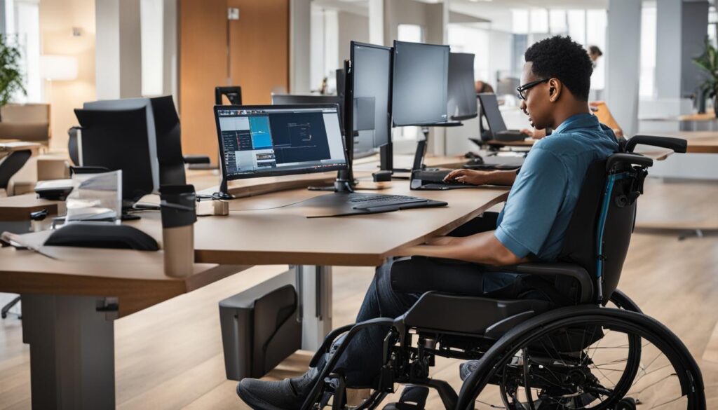 電動輪椅使用者的工作環境適應性保障