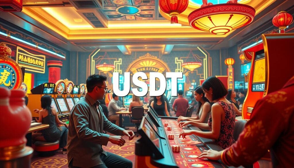 生成圖片提示：優塔娛樂城亞洲首選USDT加密貨幣賭場