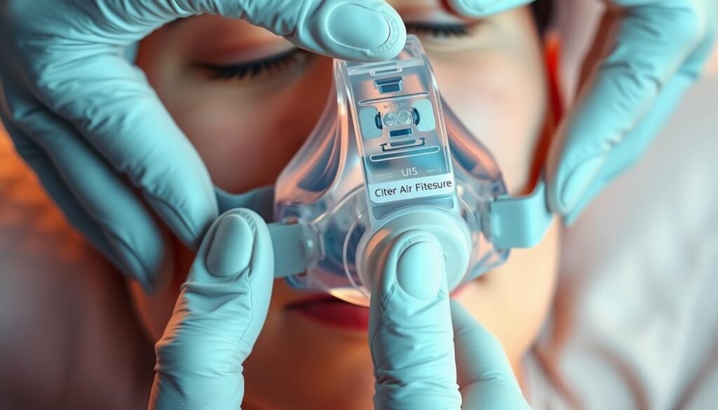 睡眠呼吸機面罩貼合測試