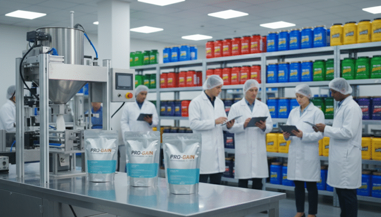 protein powder packing